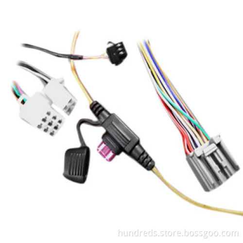 Car CCTV Cables with Fuse Box, Various Colors Available, Customized Specifications Welcomed